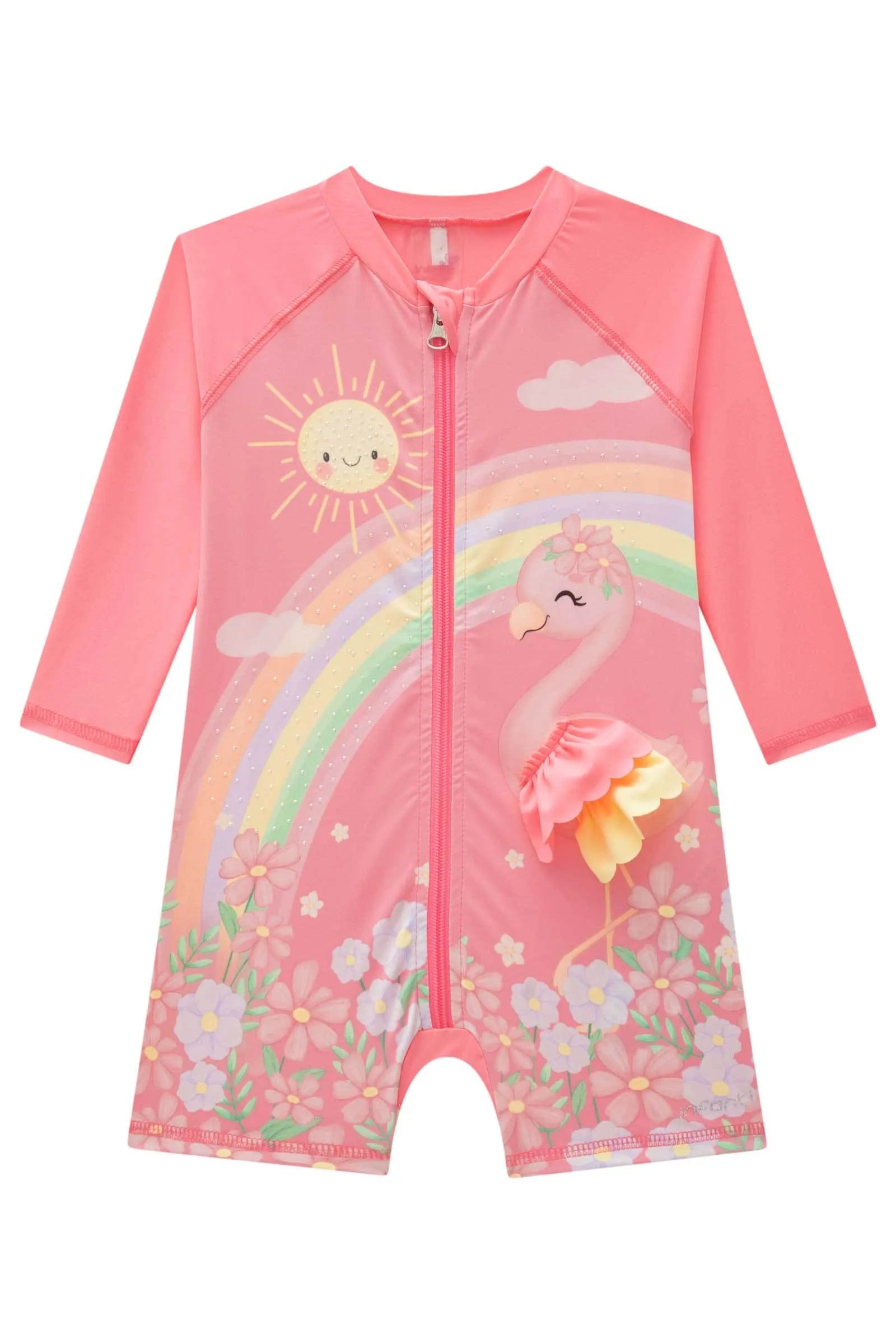 Macacão em Malha Uv Dry com Proteção Uv 50+ 84806 Infanti Bebê Menina