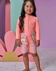 Macacão em Malha UV Dry com Proteção UV 50+ 93213 Infanti Bebê Menina