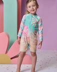 Macacão em Malha UV Dry com Proteção UV 50+ 95666 Infanti Bebê Menina