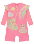 Macacão em Malha UV Dry com Proteção UV 50+ 98432 Infanti Bebê Menina