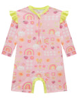 Macacão em Malha UV Dry com Proteção UV 50+ 99154 Infanti Bebê Menina