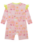 Macacão em Malha UV Dry com Proteção UV 50+ 99154 Infanti Bebê Menina