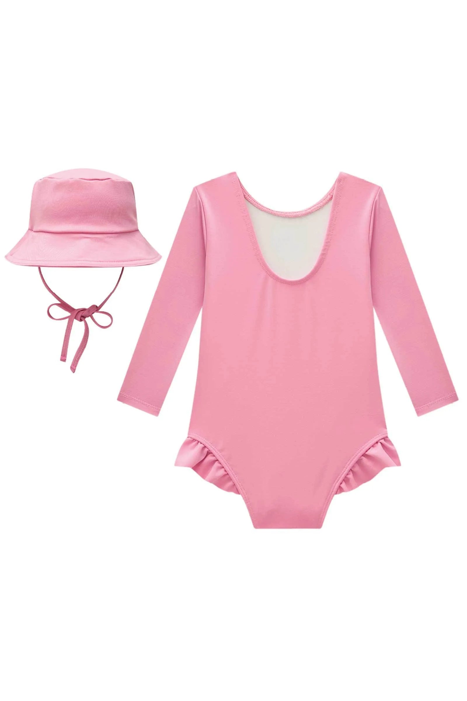 Maiô com Chapéu em Malha Uv Dry com Proteção Uv 50+ 84809 Infanti Bebê Menina
