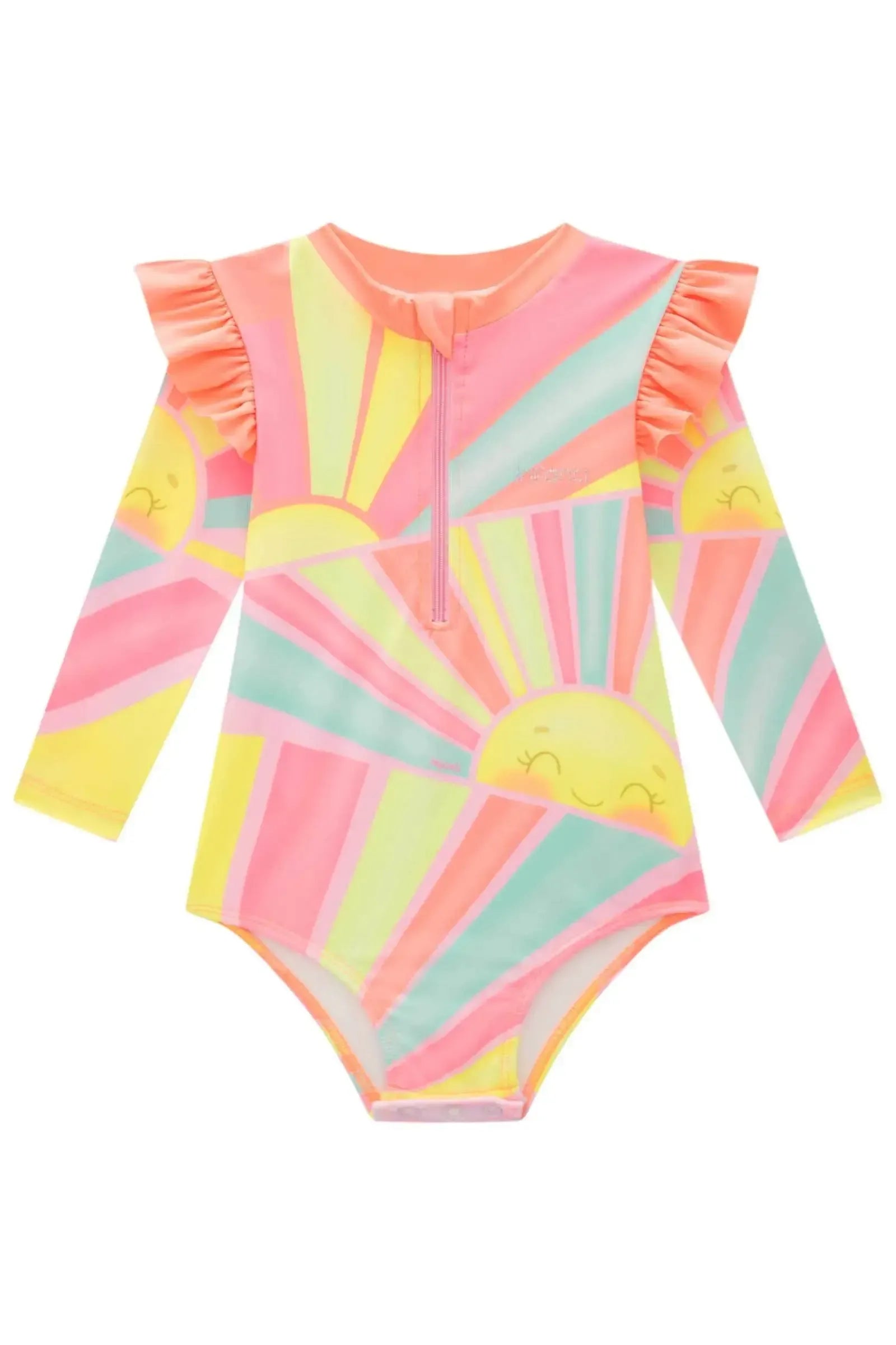 Maiô em Malha UV com Proteção UV 50+ 88610 Infanti Bebê Menina