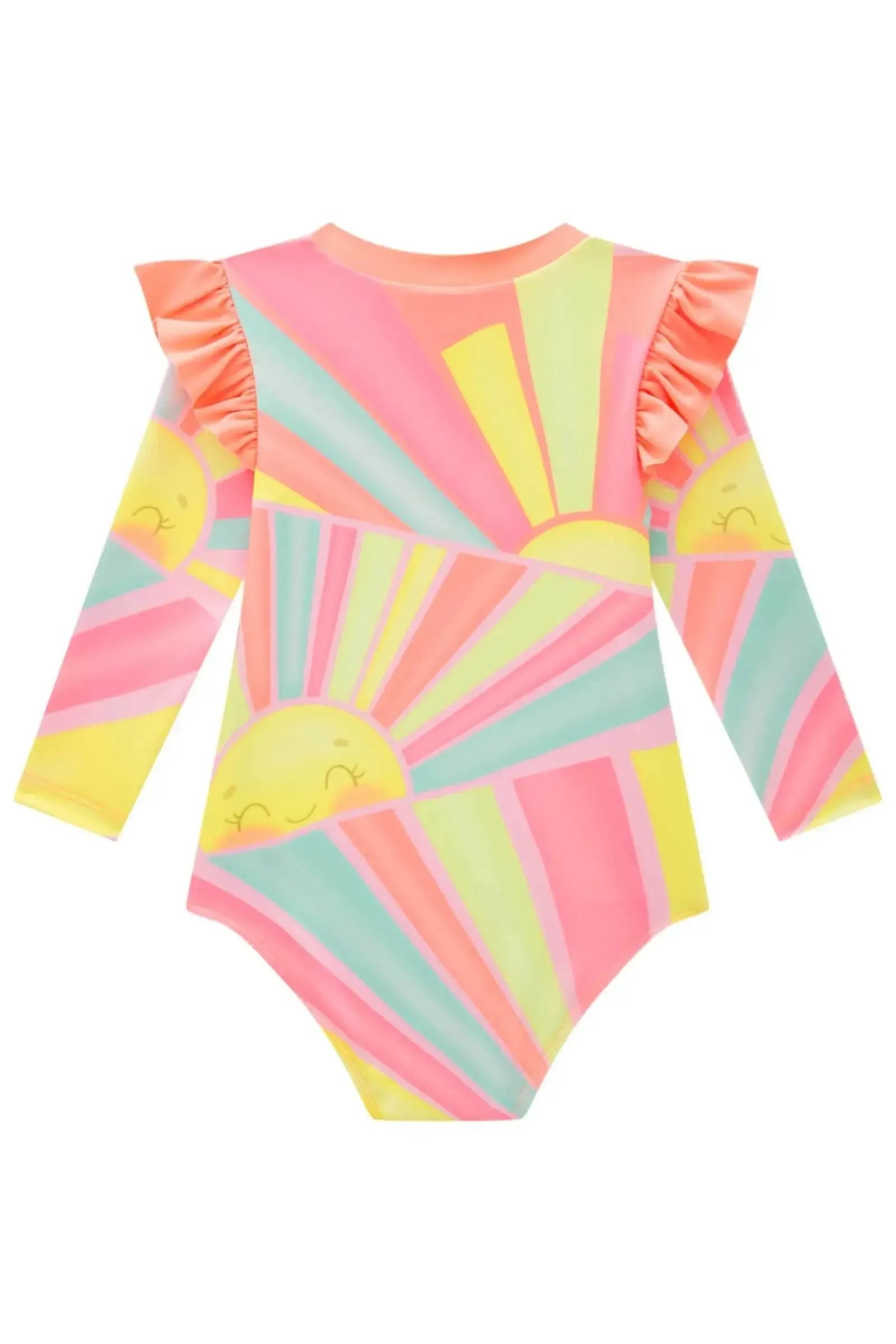 Maiô em Malha UV com Proteção UV 50+ 88610 Infanti Bebê Menina