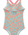 Maiô em Malha UV com Proteção UV 50+ 93174 Infanti Infantil Menina
