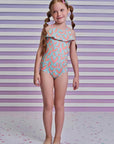 Maiô em Malha UV com Proteção UV 50+ 93174 Infanti Infantil Menina