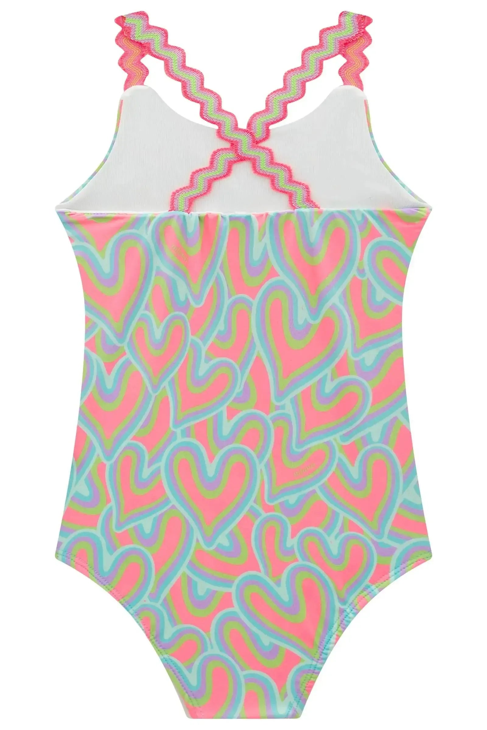 Maiô em Malha UV com Proteção UV 50+ 93174 Infanti Infantil Menina