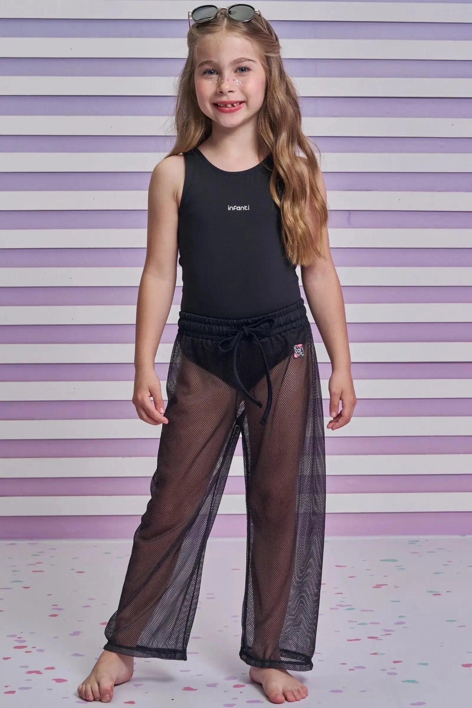 Maiô em Malha UV com Proteção UV 50+ 95183 Infanti Infantil Menina