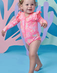 Maiô em Malha UV Dry com Proteção 50+ 98409 Infanti Infantil Menina