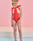 Maiô em Malha Uv Dry com Proteção Uv 50+ 84488 Infanti Infantil Menina