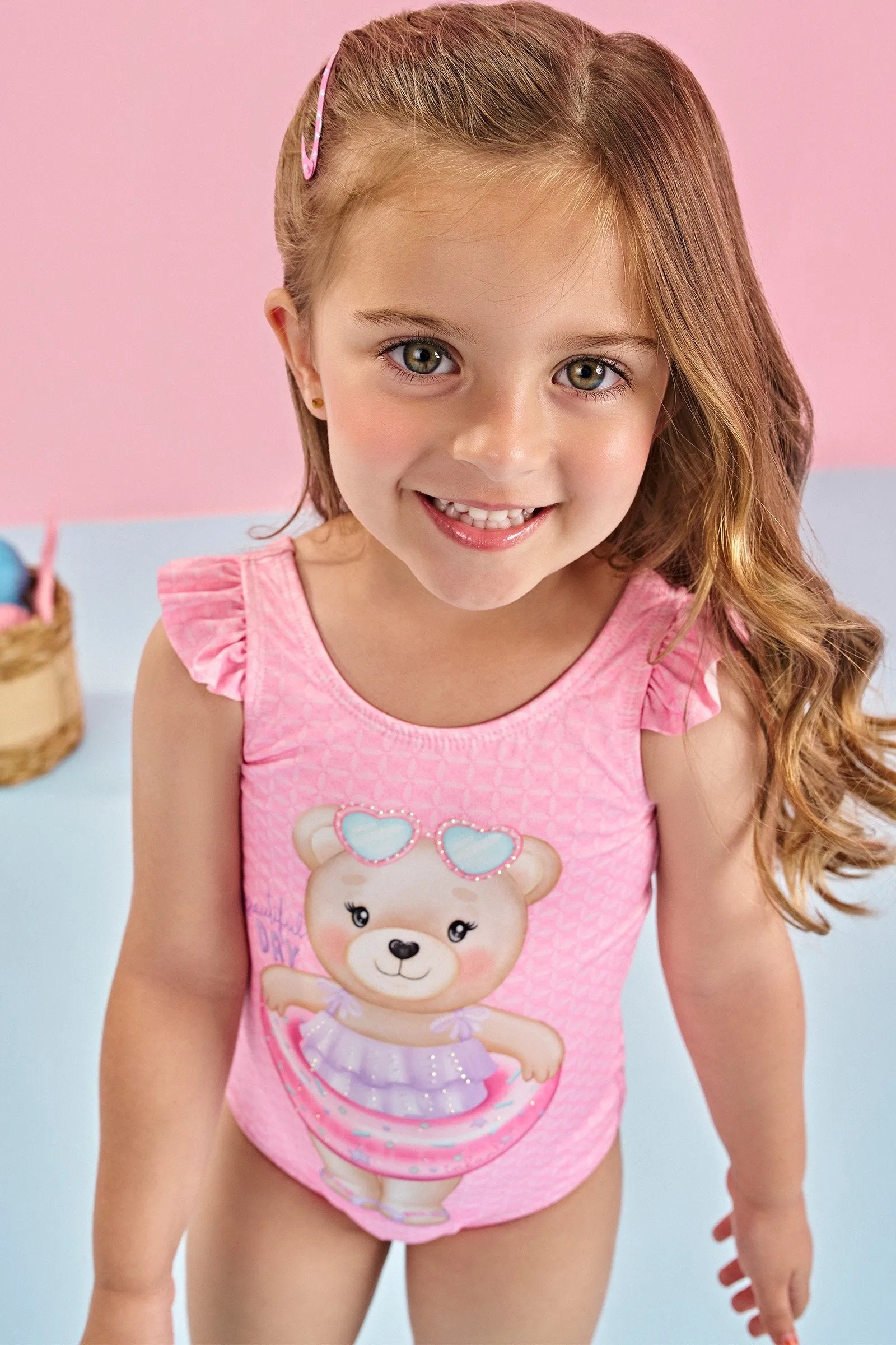 Maiô em Malha Uv Dry com Proteção Uv 50+ 85077 Infanti Infantil Menina