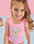 Maiô em Malha Uv Dry com Proteção Uv 50+ 85077 Infanti Infantil Menina