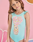 Maiô em Malha Uv Dry com Proteção Uv 50+ 85077 Infanti Infantil Menina