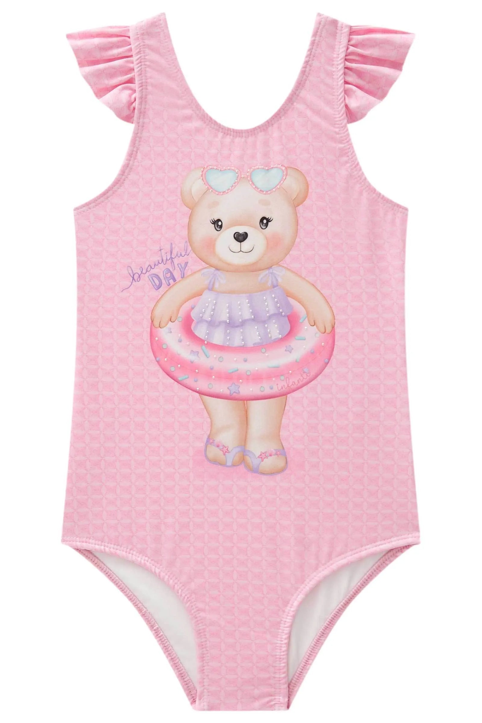 Maiô em Malha Uv Dry com Proteção Uv 50+ 85077 Infanti Infantil Menina
