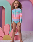 Maiô em Malha UV Dry com Proteção UV 50+ 93164 Infanti Infantil Menina