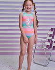 Maiô em Malha UV Dry com Proteção UV 50+ 93173 Infanti Infantil Menina