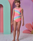 Maiô em Malha UV Dry com Proteção UV 50+ 95312 Infanti Infantil Menina