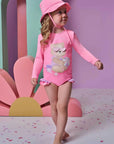Maiô em Malha UV Dry com Proteção UV 50+ 95587 Infanti Bebê Menina