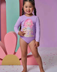 Maiô em Malha UV Dry com Proteção UV 50+ 95593 Infanti Bebê Menina