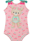 Maiô em Malha UV Dry com Proteção UV 50+ 95676 Infanti Infantil Menina