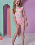 Maiô em Malha UV Dry com Proteção UV 50+ 95676 Infanti Infantil Menina