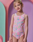 Maiô em Malha UV Dry com Proteção UV 50+ 95912 Infanti Infantil Menina