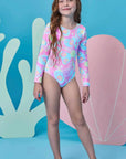 Maiô em Malha UV Dry com Proteção UV 50+ 98410 Infanti Infantil Menina