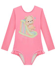 Maiô em Malha UV Dry com Proteção UV 50+ 99157 Infanti Infantil Menina