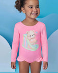 Maiô em Malha UV Dry com Proteção UV 50+ 99157 Infanti Infantil Menina