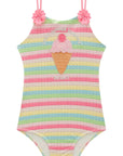 Maiô em Malha UV Dry com Proteção UV 50+ 99165 Infanti Infantil Menina