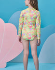 Maiô em Malha UV Dry com Proteção UV 50+ 99167 Infanti Infantil Menina
