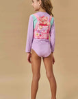 Maiô em Malha UV Dry com Ptoteção UV 50+ 87789 Infanti Infantil Menina