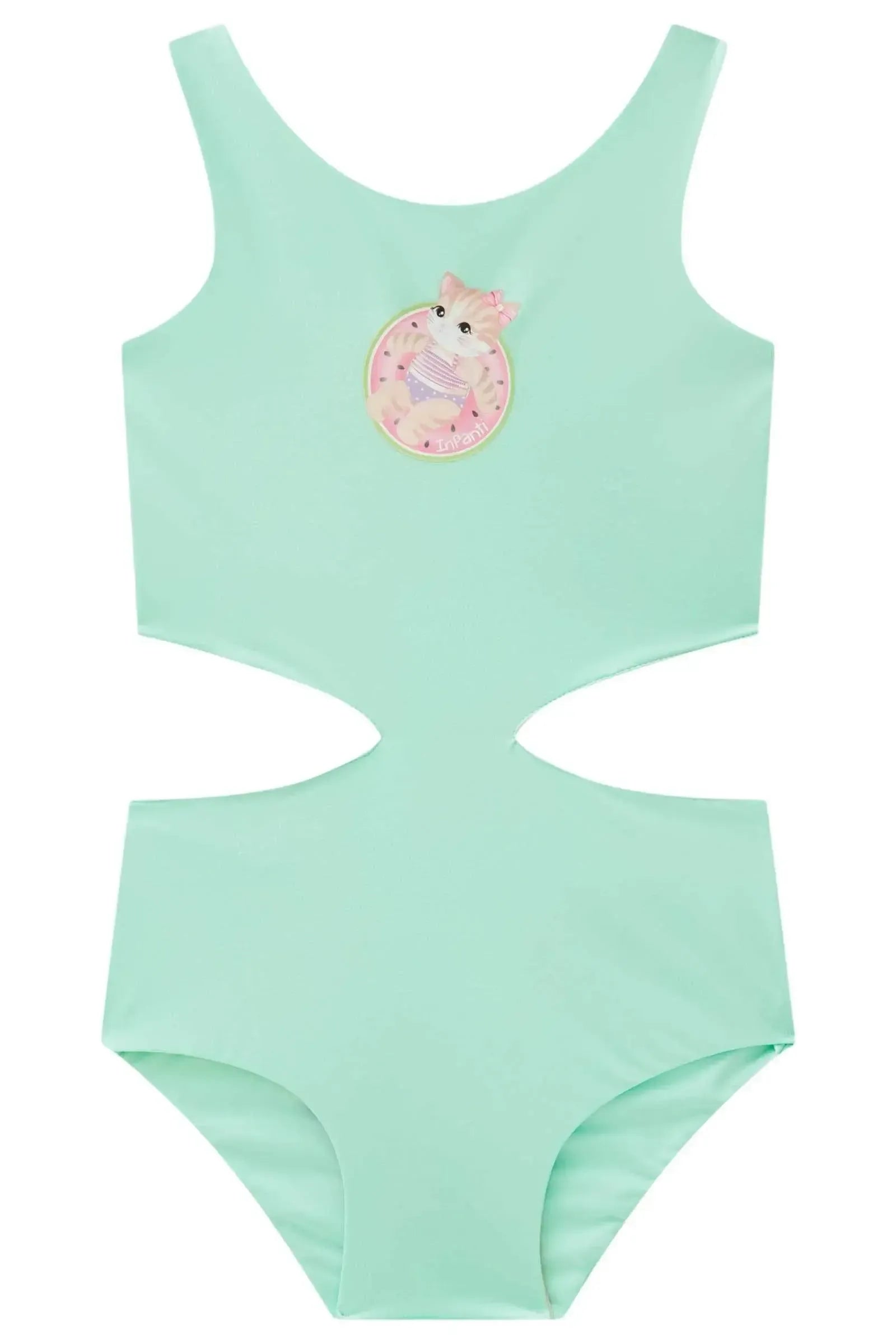 Maiô Reversível em Malha UV Dry com Proteção UV 50+ 87785 Infanti Infantil Menina