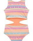 Maiô Reversível em Malha UV Dry com Proteção UV 50+ 95925 Infanti Infantil Menina