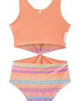 Maiô Reversível em Malha UV Dry com Proteção UV 50+ 95925 Infanti Infantil Menina