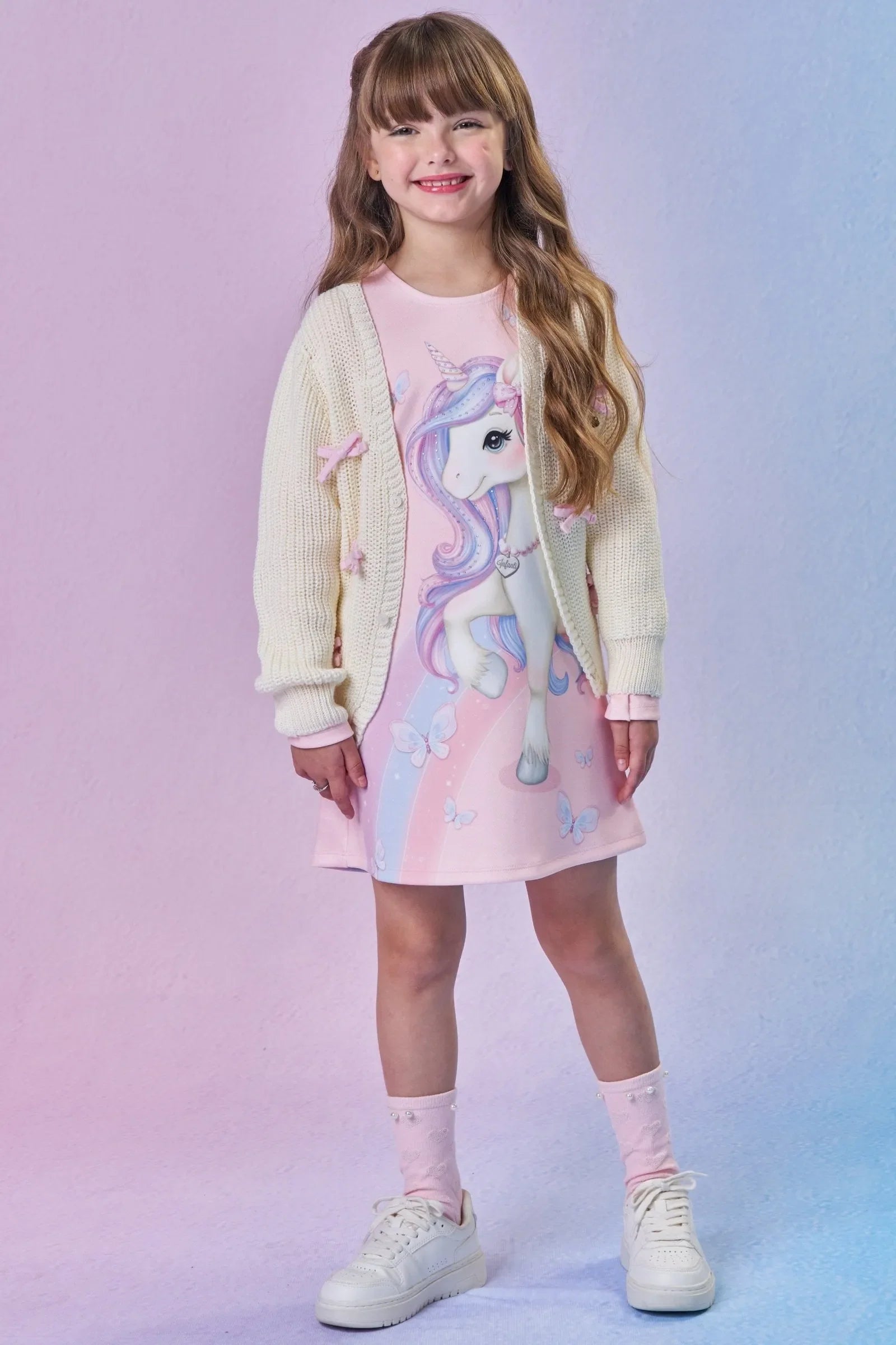 Meia 3/4 86406 Infanti Infantil Menina