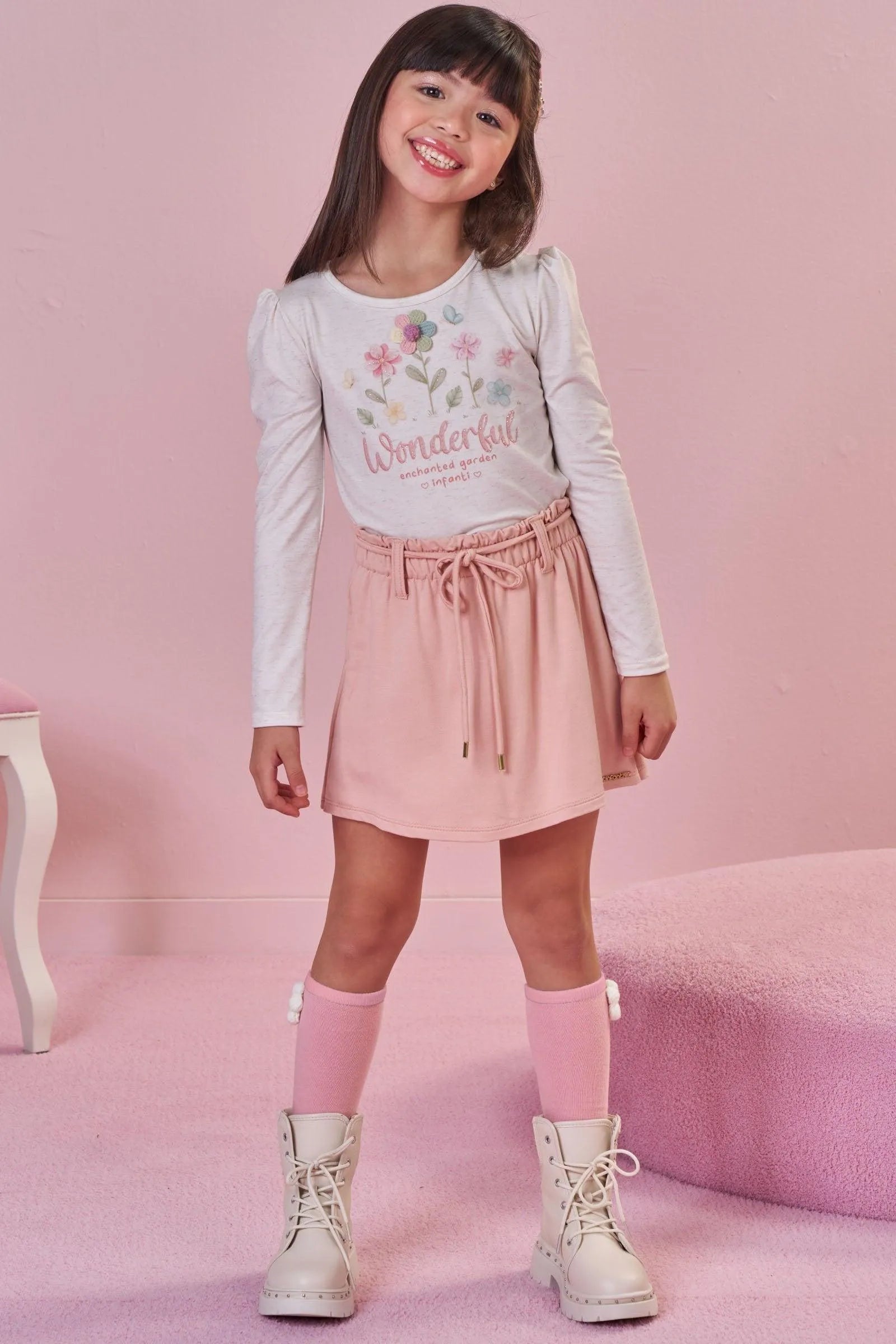 Meia 3/4 86409 Infanti Infantil Menina