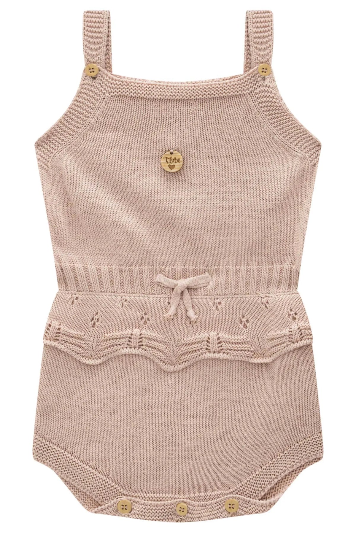 Romper em Tricot 100% Algodão 97549 Infanti Bebê Menina