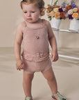 Romper em Tricot 100% Algodão 97549 Infanti Bebê Menina