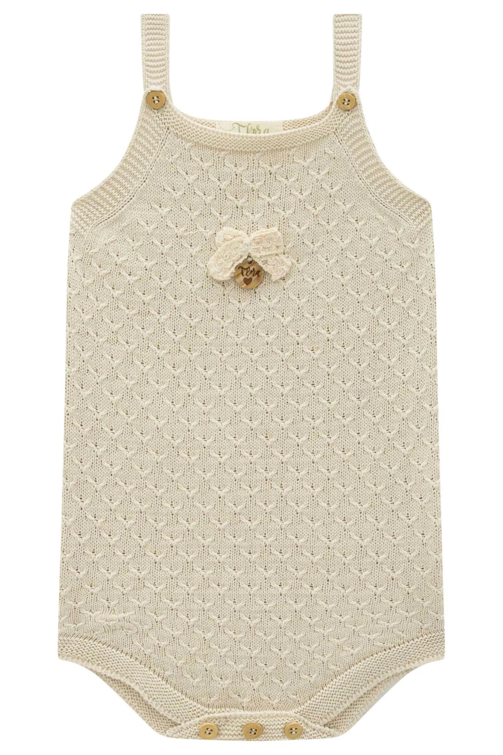 Romper em Tricot 100% Algodão 97550 Infanti Bebê Menina