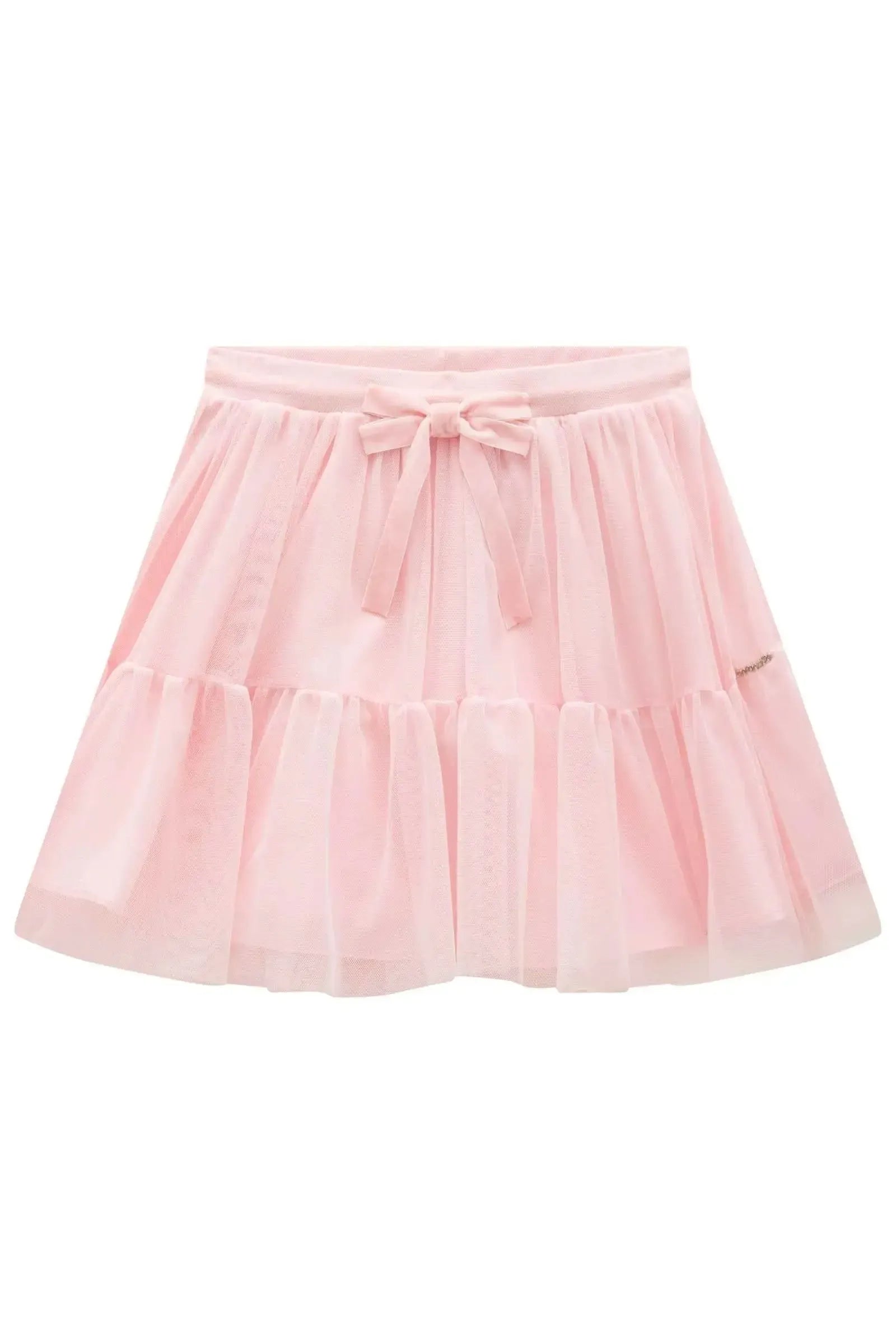 Saia em Tule com Elastano. Com Shorts Embutido 89221 Infanti Infantil Menina