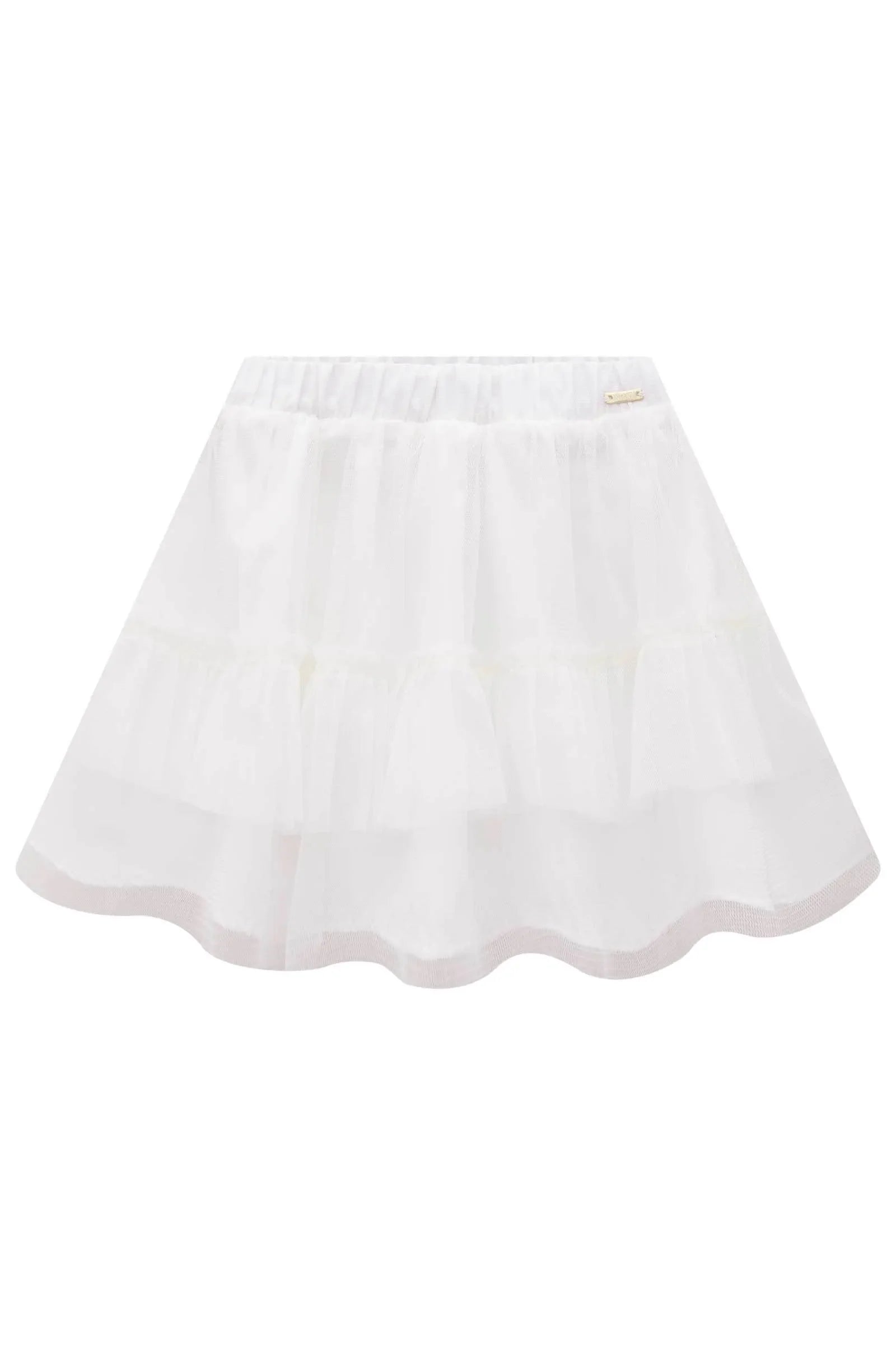Saia em Tule. Com Shorts Embutido 83690 Infanti Infantil Menina