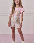 Short em Sarja com Elastano 98762 Infanti Infantil Menina