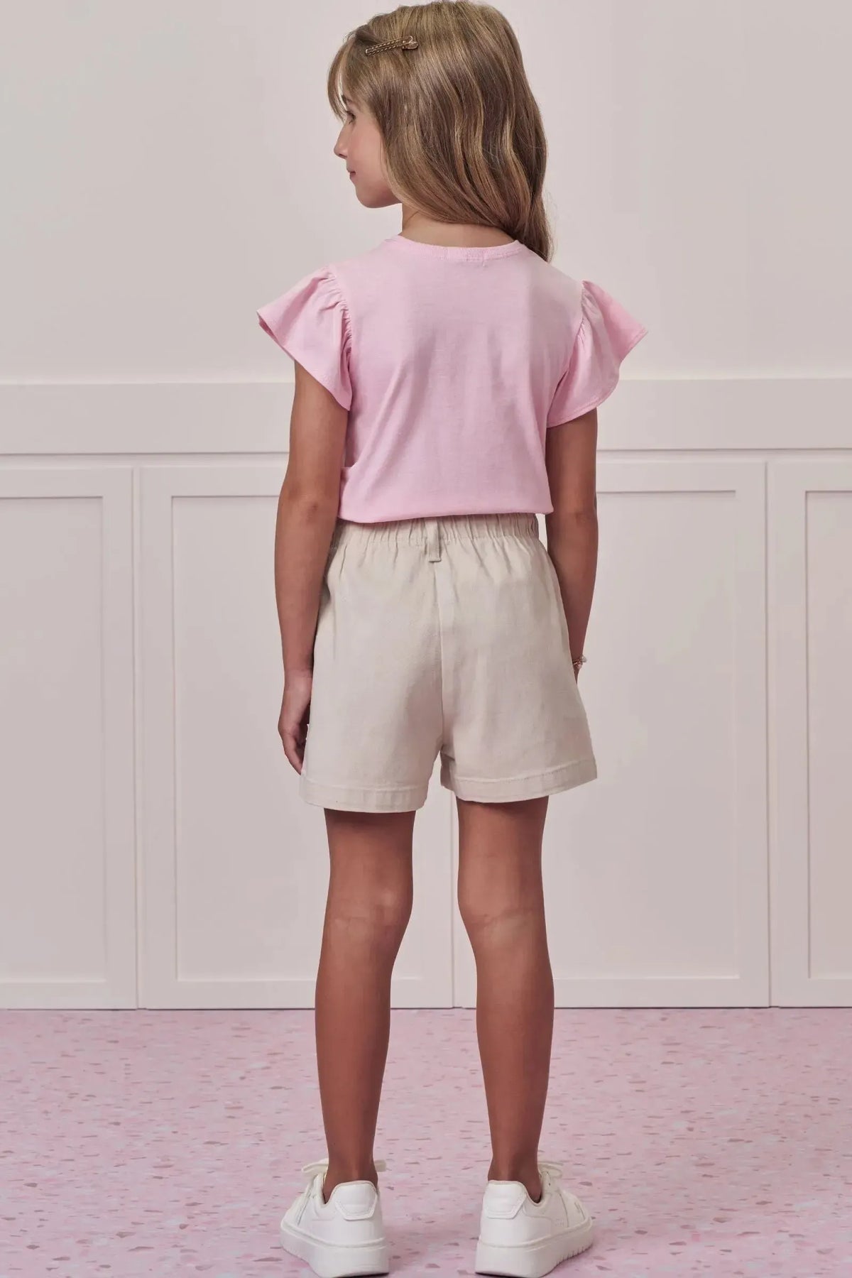 Short em Sarja com Elastano 98762 Infanti Infantil Menina