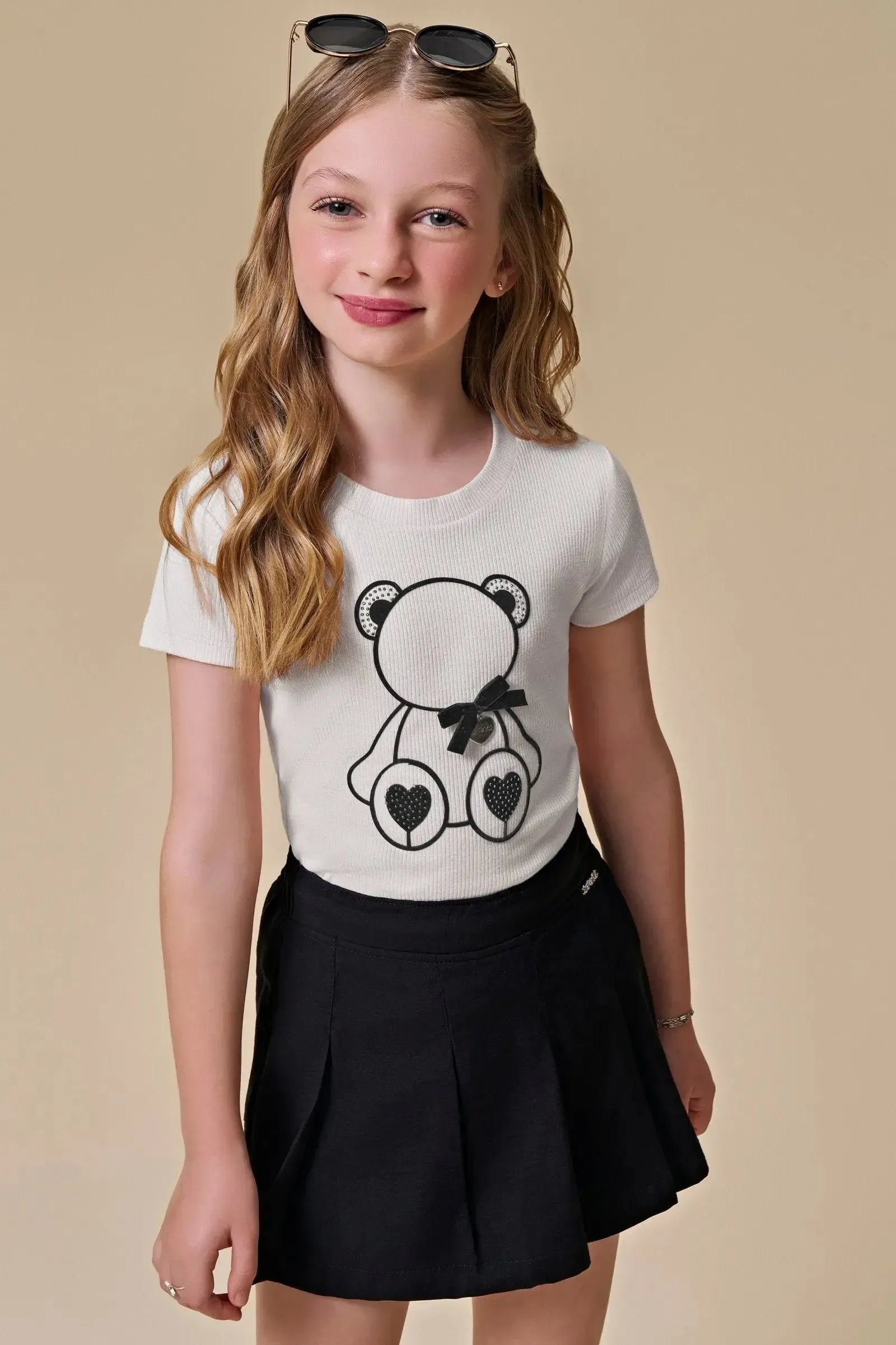 Short Saia em Alfaiataria 94638 Infanti Infantil Menina
