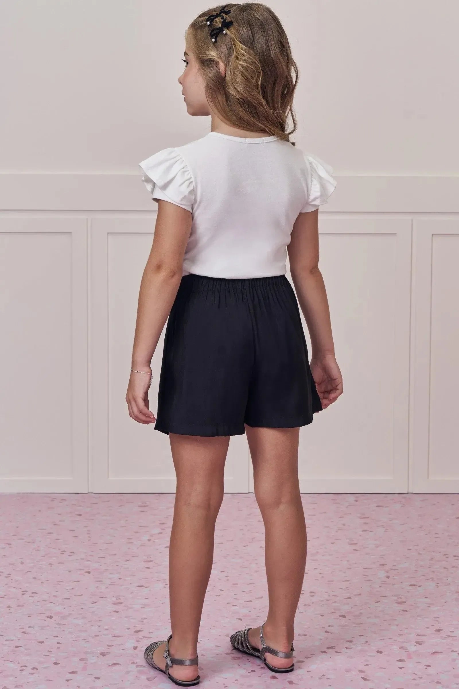 Short Saia em Alfaiataria 99002 Infanti Infantil Menina