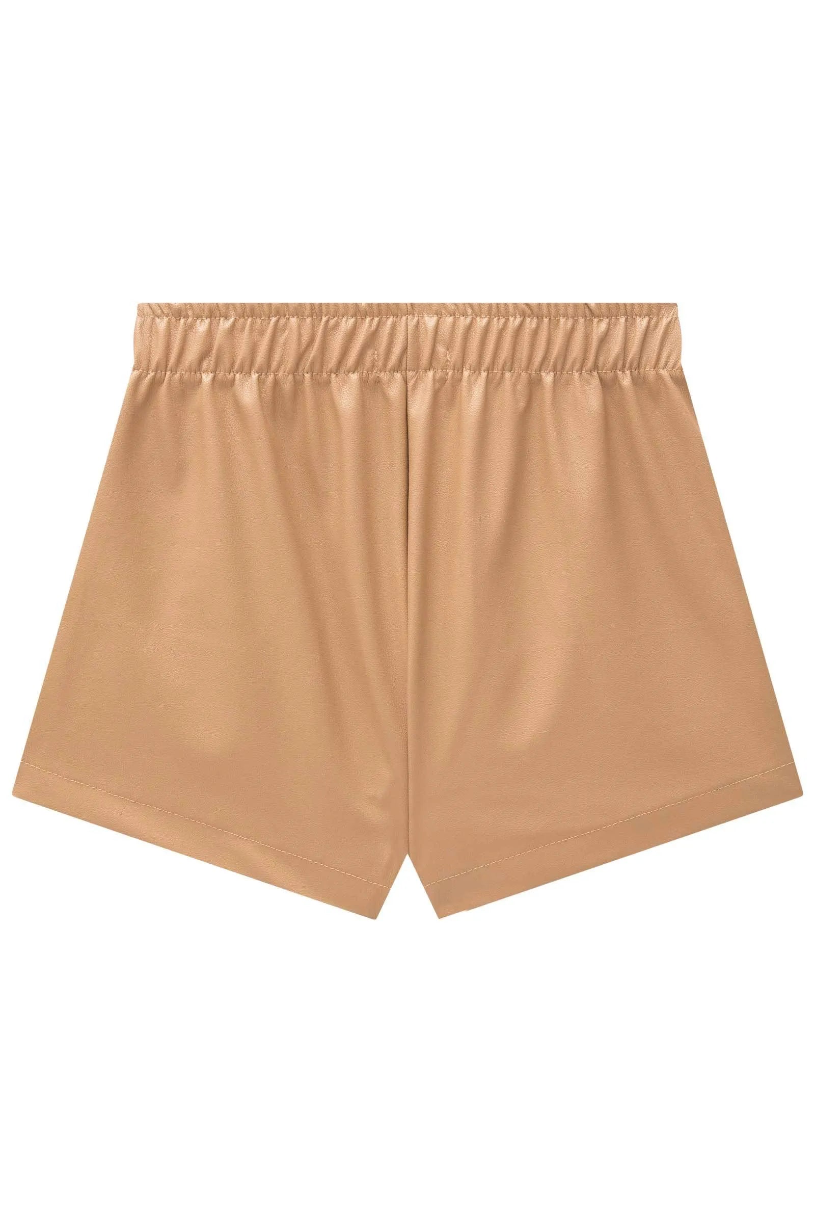 Short Saia em Couro Sintético 90559 Infanti Infantil Menina