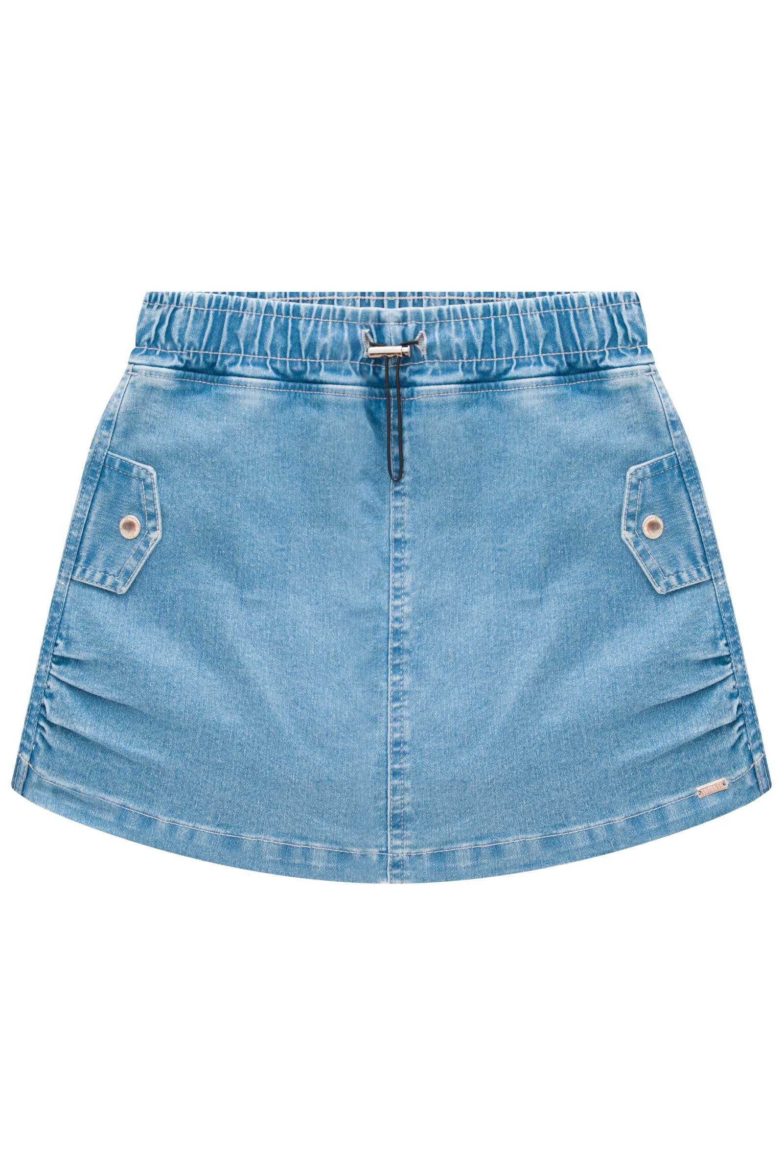 Short Saia em Jeans Bellini com Elastano 76093 Infanti