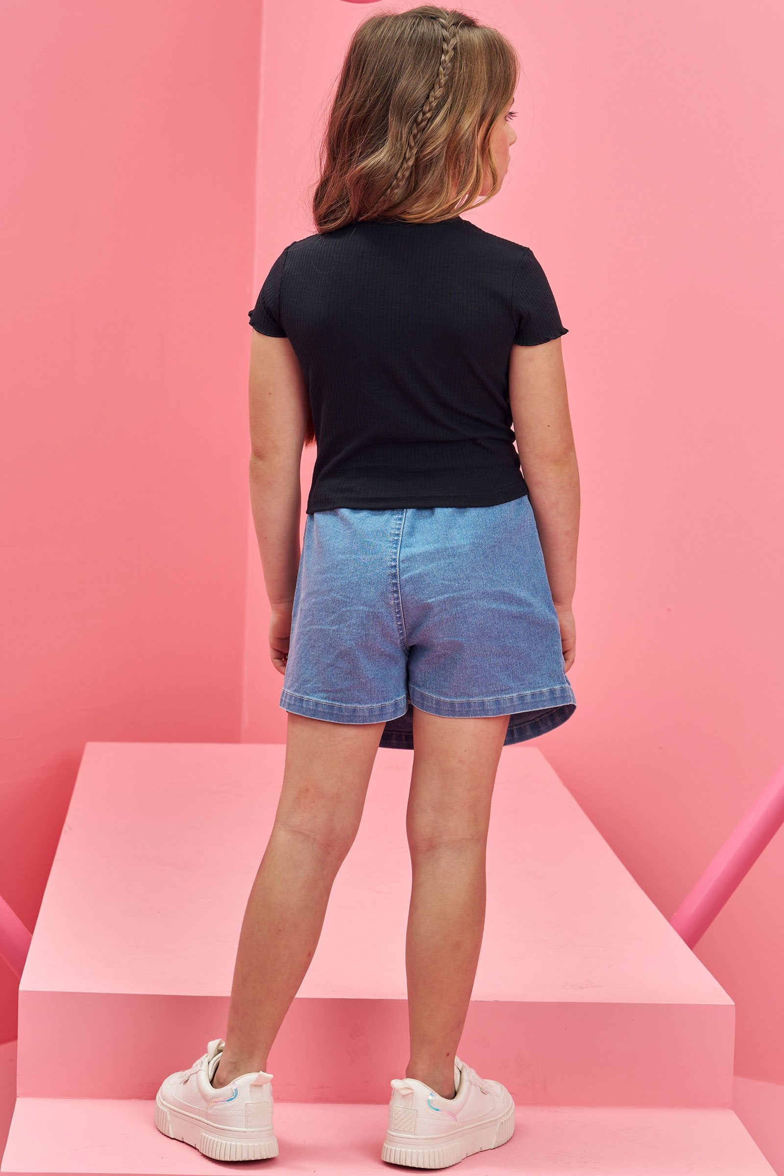 Short Saia em Jeans Bellini com Elastano 76093 Infanti